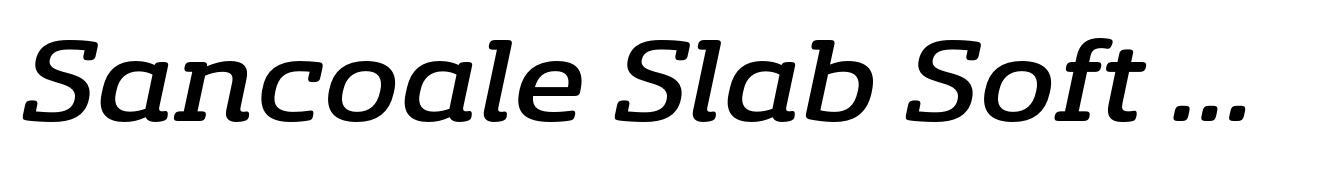Sancoale Slab Soft Extended Medium Italic